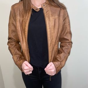 Faux leather jacket from dry goods